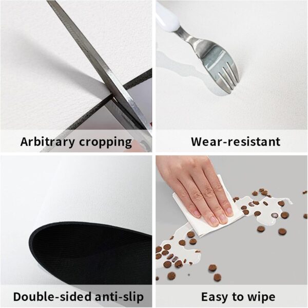 Physics Print Pet Feeding Mat Dog Mat for Food and Water Bowl Dogs Water Dispenser Mat Dogs Accessories