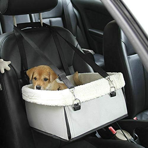 Riloer Pet Car Booster Seat Puppy Travel Gear Booster Bed Bag Suitable for Travel Gear