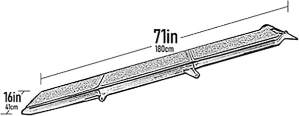 Pet Gear Travel Lite Tri-Fold Dog Ramp, 71 x 16 x 4 cm