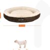 Feandrea Round Doughnut Dog, Cat Bed