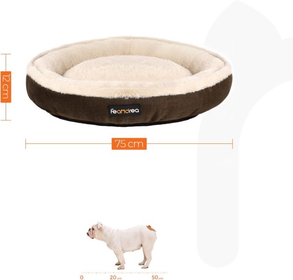 Feandrea Round Doughnut Dog, Cat Bed