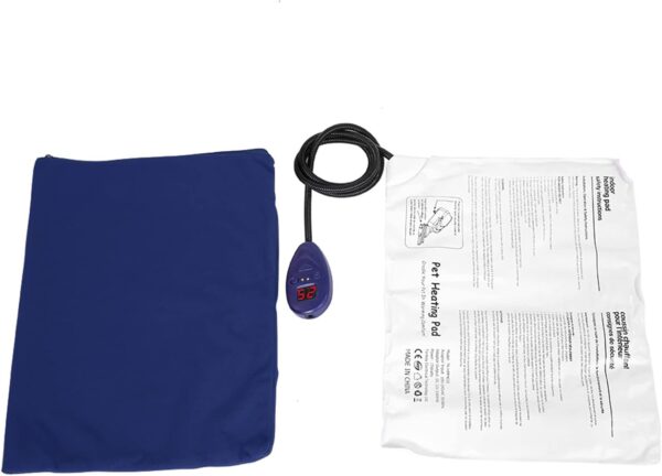 YOUTHINK Pet Heating Pad for Cats Dogs, Indoor Electric Heating Pad Warming Pet Bed Mat with 7 Levels of Temperature Setting, IP67 Waterproof (I B)