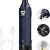 Casfuy Dog Claw Grinder 6 Speed - Newest Claw Grinder for Pets, Super Quiet, Rechargeable Electric Claw Scissors for Large, Medium and Small Dogs