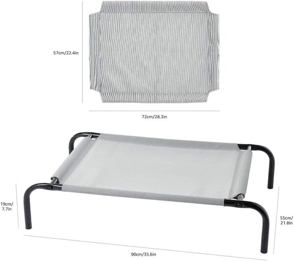 Amazon Basics Raised Pet Bed with Cooling Effect