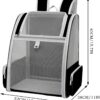 Travel Backpack for Cats - Pet Travel Gear Carrier Bag for Dogs | Double Shoulder Pet Bag Foldable with Breathable Mesh and Cushion