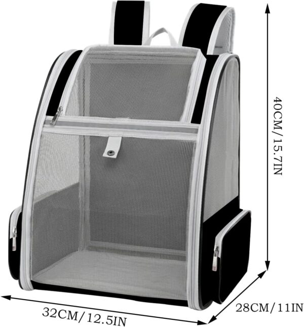 Travel Backpack for Cats - Pet Travel Gear Carrier Bag for Dogs | Double Shoulder Pet Bag Foldable with Breathable Mesh and Cushion