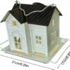 Solar Hummingbird Feeder - Hanging Metal Hummingbird Finch Feeder with Solar Light, Bluebird Feeder Accessories for Garden, Backyard, Balcony