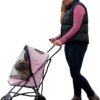 Pet Gear Travel Lite Pet Stroller for Cats and Dogs up to 15 lbs, Pink