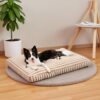 Pawk Dog Bed for Large Dogs, Washable Removable, Dog Basket, Fluffy, Breathable, Non-Slip, Dog Beds for Medium and Large Dogs, 89 x 58 x 10 cm
