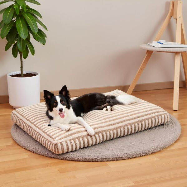 Pawk Dog Bed for Large Dogs, Washable Removable, Dog Basket, Fluffy, Breathable, Non-Slip, Dog Beds for Medium and Large Dogs, 89 x 58 x 10 cm