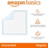 Amazon Basics Training Pads for Dogs and Puppies, Leak-Proof 5 Layer Design with Quick Dry Surface, Normal, Blue, 56 x 56 cm, Pack of 150