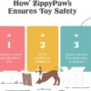 ZippyPaws Loopy - Hedgehog Dog Toy - Filling Free with 6 Squeakers, Durable Plush Toy for Small to Large Dogs, Interactive and Cuddly Toy for Pets