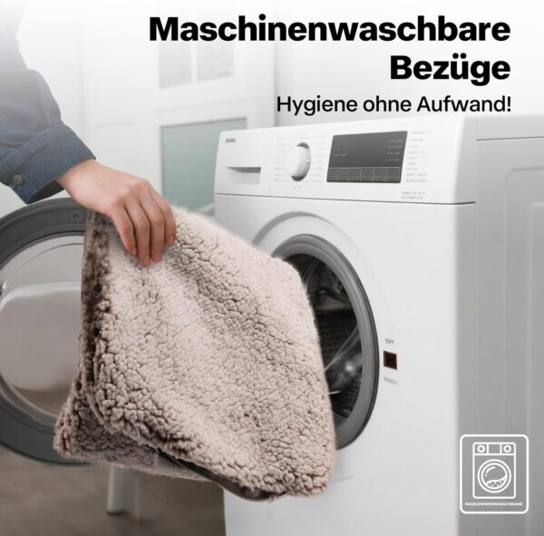 Pet Prime Cat Window Lounger - Cat Bed Fluffy Window Sill Sleeping Place with Non-Slip Underside, Quiet Cushion, 2 Removable Covers (Mesh & Plush), 90 x 29 cm for Cosy Sun and Sleep