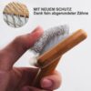71KUFfD4z3L._SL1500_.jpg Premium Dog Brush and Cat Brush Grooming Dog Brush Wood Dog Brush for Knots & Undercoat - Short & Long Hair, Fur Brush for Pets, Slicker Slicker Brush with Stainless Steel Pins