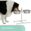 Kerbl Food Bar, Dog Feeding Bowl, Height Adjustable, Stainless Steel Bowls, 1800 ml, 2800 ml