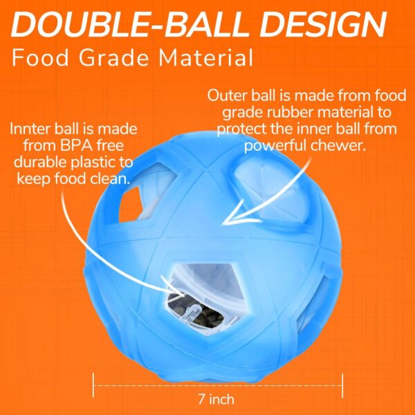 LumoLeaf Dog Toy Ball Diameter 18 cm, Intelligence Toy with Adjustable Difficulties, Intelligent Games for Medium, Large Dogs, Dog Food Toy Dog Ball