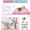 71h7P6QCtUL._AC_SL1500_.jpg MICOOYO Pack of 2 Dog Cage Bed Mattress - Fleece Pet Cushion Bed Mat Washable Cat Cushion Pad for Medium Dogs Cats Puppies (69 x 52 cm)