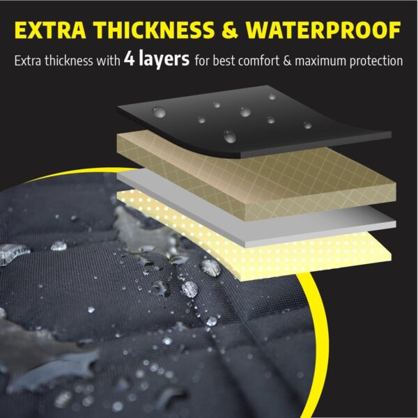 Meadowlark® Dog Blanket Car Rear Seat - Waterproof & Full Cover - Mesh Viewing Window - Protects Against