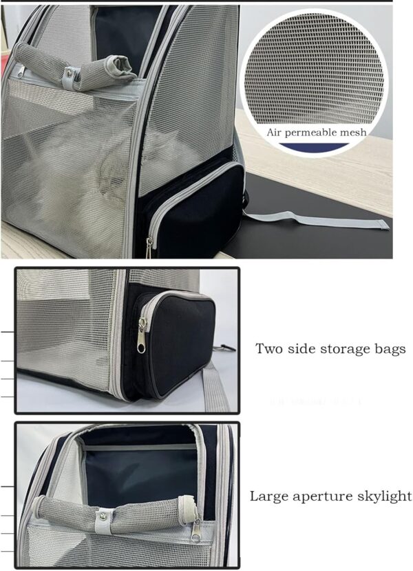 Travel Backpack for Cats - Pet Travel Gear Carrier Bag for Dogs | Double Shoulder Pet Bag Foldable with Breathable Mesh and Cushion