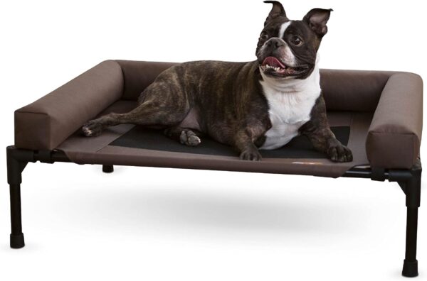 K&H Manufacturing 25" x 32" Original Bolster Pet Cot, Medium, Chocolate