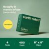 Earth Rated Feuchttücher für Hunde, dicke Reinigungstücher auf pflanzlicher Basis, für Pfoten, Hintern und Ohren, Duftfrei, 400 Stück