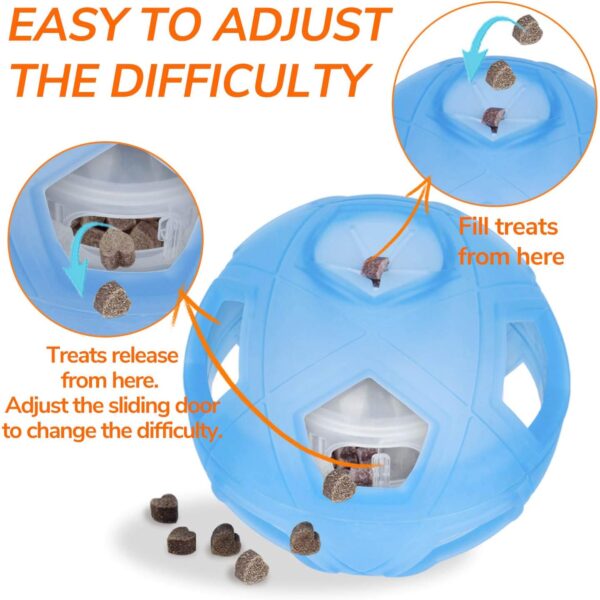 LumoLeaf Dog Toy Ball Diameter 18 cm, Intelligence Toy with Adjustable Difficulties, Intelligent Games for Medium, Large Dogs, Dog Food Toy Dog Ball