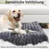 81-BfNWbTqL._AC_SL1500_.jpg KSIIA Dog Bed for Large Dogs, Washable, Fluffy Dog Cushion, Dog Mat for Large/Medium Dogs, Non-Slip Bottom, Breathable, Dog Mattress, Pet Bed, Dark Grey, 111 x 81 cm