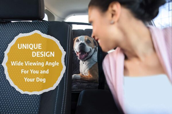 Meadowlark® Dog Blanket Car Rear Seat - Waterproof & Full Cover - Mesh Viewing Window - Protects Against