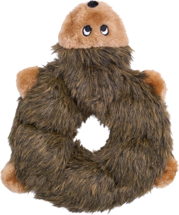 ZippyPaws Loopy - Hedgehog Dog Toy - Filling Free with 6 Squeakers, Durable Plush Toy for Small to Large Dogs, Interactive and Cuddly Toy for Pets
