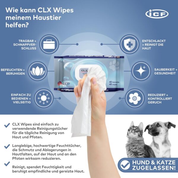 CLX Cleansingl Wipes for Cats and Dogs