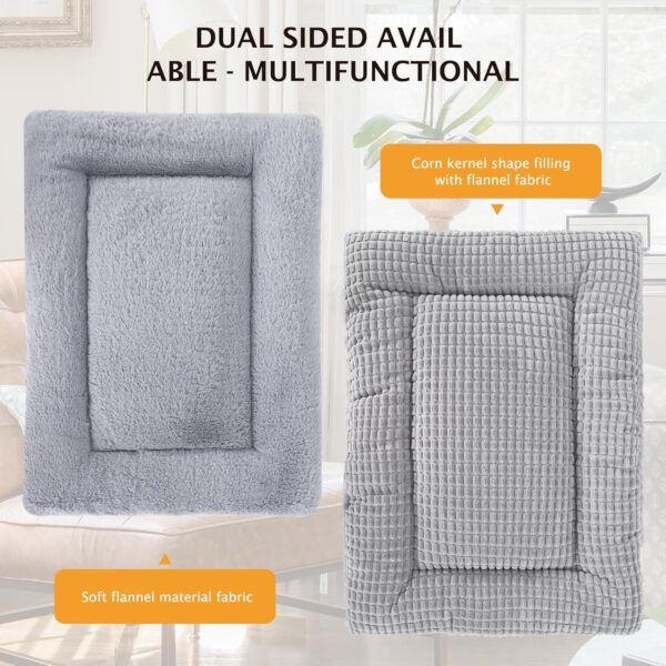 PET SPPTIES Dog Bed Soft and Warm Mats Dog Cushion Washable Cuddly Reversible Pet Sofa Cushion PS085 PS085 (106 x 71 cm, Full Grey)