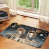 Physics Print Pet Feeding Mat Dog Mat for Food and Water Bowl Dogs Water Dispenser Mat Dogs Accessories