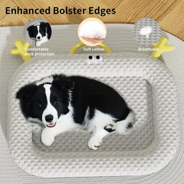 81MDtOGqrRL._AC_SL1500_.jpg Marchul Cooling Dog Bed, Summer Cat Mat, Pet Cooling Mat for Cats and Dogs, 75 x 55 cm Kennel Bed Pad with Non-Slip Base, Pet Sleeping Mat for Home and Travel