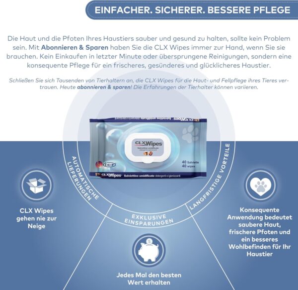 CLX Cleansingl Wipes for Cats and Dogs