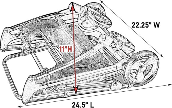 Pet Gear 3-in-1 Travel System, View 360 Stroller Converts Into Carry Bag and Booster Seat with Easy Click N Go Technology for Small Dogs and Cats