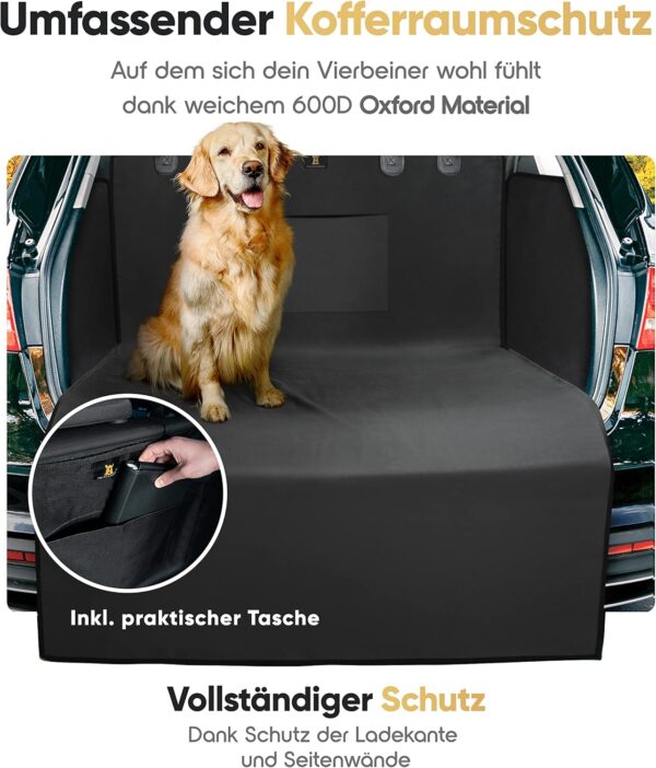 Heldenwerk Universal Boot Liner Dog Car - Boot Cover Ideal for Your Dog - Boot Protection Mat with Side Protection for Boot - Boot Protection Cover Dog Waterproof