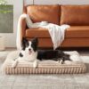 Pawk Dog Bed for Large Dogs, Washable Removable, Dog Basket, Fluffy, Breathable, Non-Slip, Dog Beds for Medium and Large Dogs, 89 x 58 x 10 cm