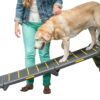 Pet Gear PG9300RF Travel Lite Tri-Fold Reflective Ramp, Black/Yellow, X-Large