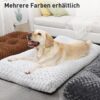 81u1fKtUi1L._AC_SL1500_.jpg KSIIA Dog Bed for Large Dogs, Washable, Fluffy Dog Cushion, Dog Mat for Large/Medium Dogs, Non-Slip Bottom, Breathable, Dog Mattress, Pet Bed, Dark Grey, 111 x 81 cm