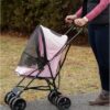 Pet Gear Travel Lite Pet Stroller for Cats and Dogs up to 15 lbs, Pink