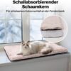 Pet Prime Cat Window Lounger - Cat Bed Fluffy Window Sill Sleeping Place with Non-Slip Underside, Quiet Cushion, 2 Removable Covers (Mesh & Plush), 90 x 29 cm for Cosy Sun and Sleep