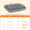 81yEXR9NlTL._AC_SL1500_.jpg HMTOPE Orthopaedic Dog Bed, Dog Mat in Double Decker Design, Washable Dog Cushion, Removable Dog Basket, 90 cm for Small to Medium Dogs, Medium Grey
