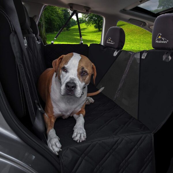 Meadowlark® Dog Blanket Car Rear Seat - Waterproof & Full Cover - Mesh Viewing Window - Protects Against